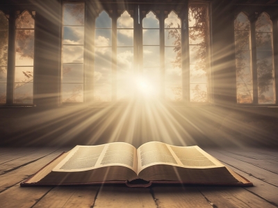 ai generated, bible, sunrays, scripture, light, faith, religion, christianity, spirituality, inspiration, divine, revelation, guidance, wisdom, hope, word of god, religious, gospel, god's word, illumination, sacred, rays of light, devotion, peace