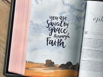 You are saved by grace through faith.
